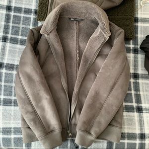 Zara mens faux suede jacket size XL